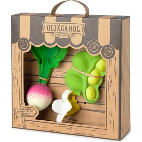 Veggie 3-Piece Newborn Teether Set