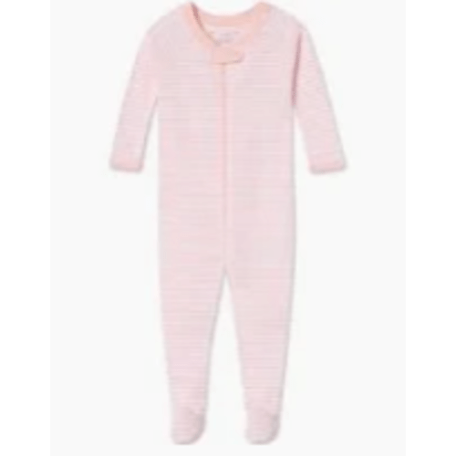 LAKE | Baby | Pima Cotton Pajamas | English Rose Stripe Baby Sleeper