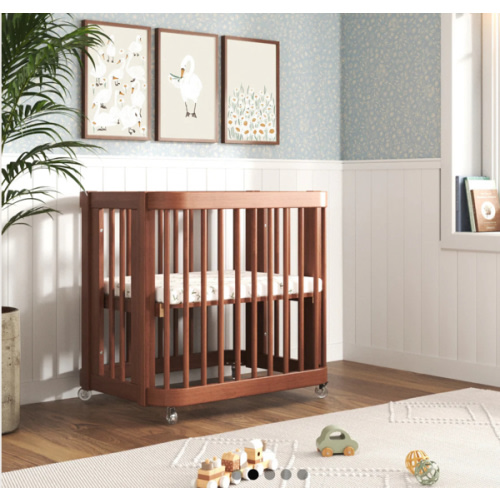 The Wave Crib | Bassinet to Convertible Crib To Toddler Bed | Nestig
