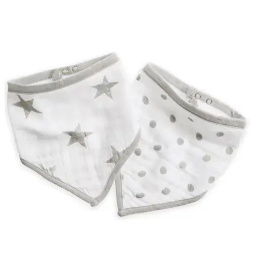 Dusty Muslin Bandana Bib 2pk | aden + anais