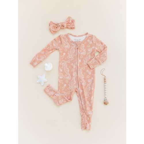 Western Costal Cowgirl Baby Footed Pajamas