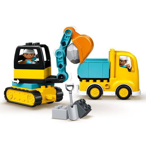 Truck & Tracked Excavator 10931 | DUPLO® | Buy online at the Official LEGO® Shop US