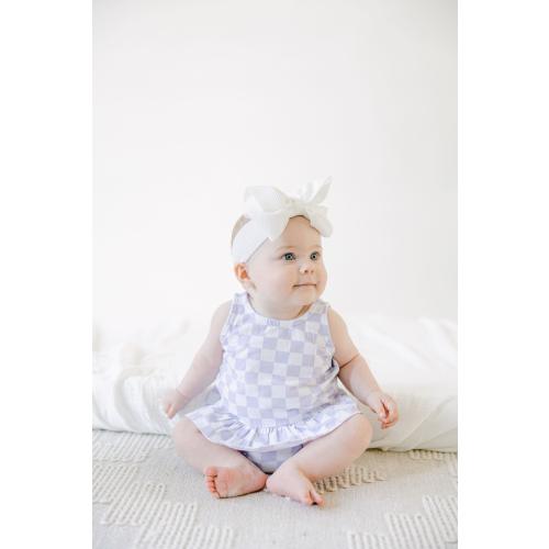Organic Cotton Checkered Baby Girl Set