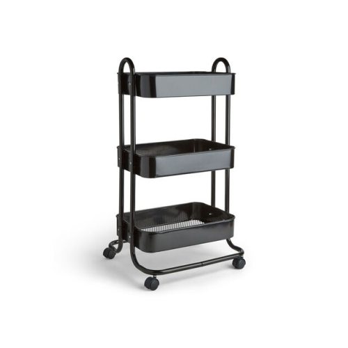 Rolling 3 Tier Metal Storage Cart by Top Notch
