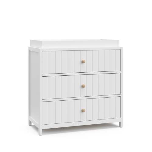 Graco® Teddi® 3 Drawer Chest with Customizable Knobs and Removable Changing Topper