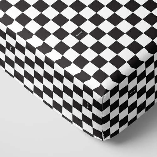 Cool Checks Fitted Crib Sheet