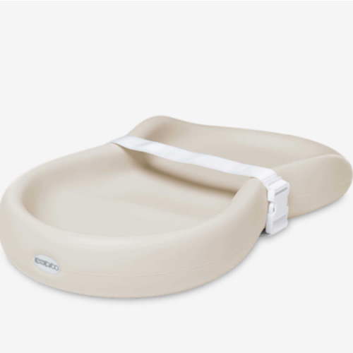 Keekaroo Peanut Changer Baby Vanilla– The Original Made in USA Easy-to-Clean Changing pad and The only Shell Over Foam, Fully Water Repellant