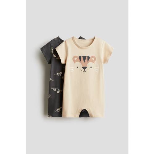 2-PACK COTTON JERSEY PAJAMA JUMPSUITS