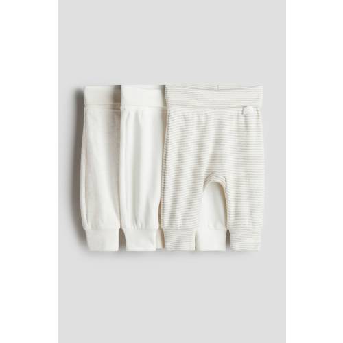 3-pack foldover-waist trousers
