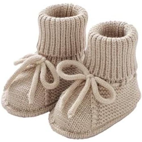 Baby Booties Newborn Sock Shoes Hand Knitting Crochet Infant Boy Girl Cozy Shoes Indoor Breathable Walking Shoes