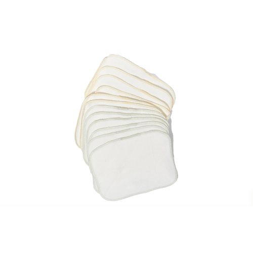 Organic Brushed Cotton Wash Cloth - Pack of 12