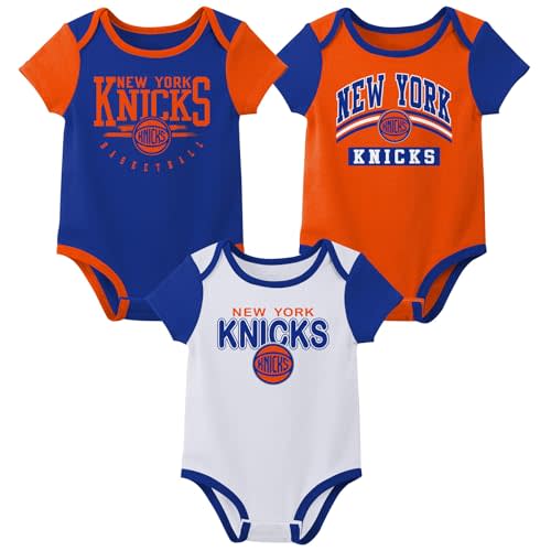 Outerstuff NBA Teams Newborn Baby and Infant Short Sleeve Bodysuit Variety 3-Pack (0-18m)