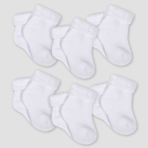 Gerber Baby 6pk Socks - 3-6 months