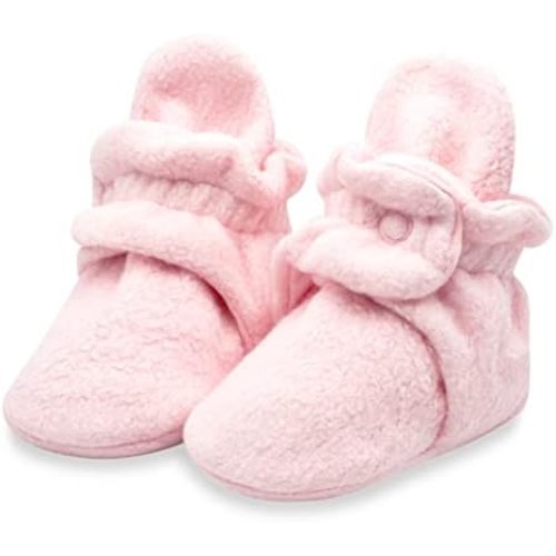 Zutano Unisex Fleece Baby Booties, Two Snap Closure, Newborn to 24 Months