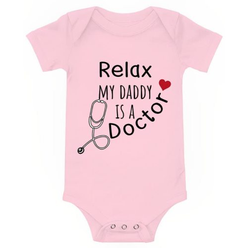 Viuluti Relax My Daddy Is a Doctor 2027 Brilliant Baby Bodysuits Onesie Infant Boy Girls Outfits Exquisite Craft