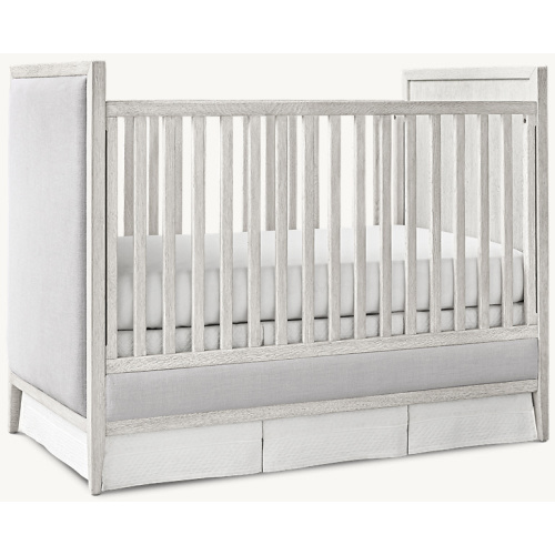 Jeune French Contemporary Upholstered Panel Crib | RH Baby & Child