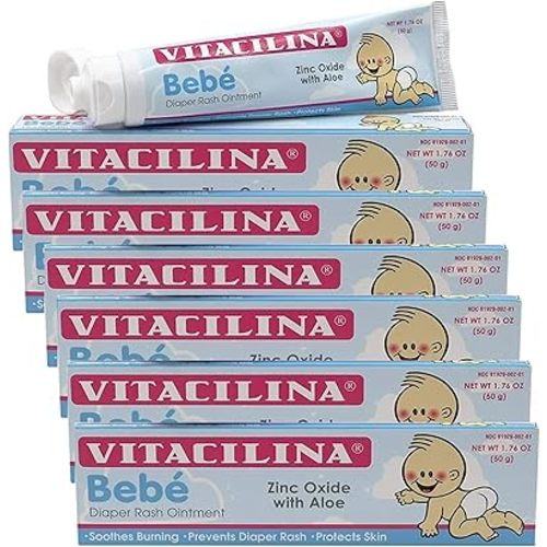 Vitacilina Bebe Diaper Rash Ointment 1.76 oz., 6 Pack