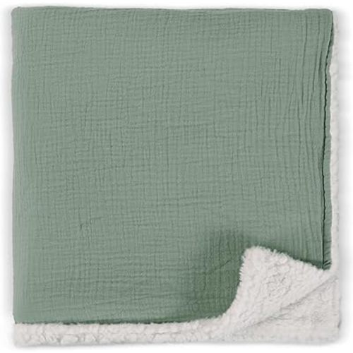 Soft Muslin Cotton Baby Blanket - Breathable and Lightweight Blanket Keeps Your Newborn Baby Girl Or Boy Cozy and Warm - Perfectly Sized for Any Stroller or Car Seat