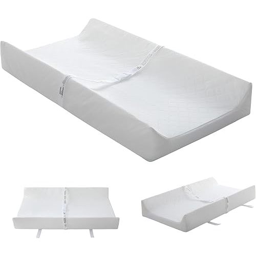 Waterproof Changing Pad, Washable Cover Contour Diaper Changing Pad for Baby Changing Table Pad, Dresser Top, Hypoallergenic Cover