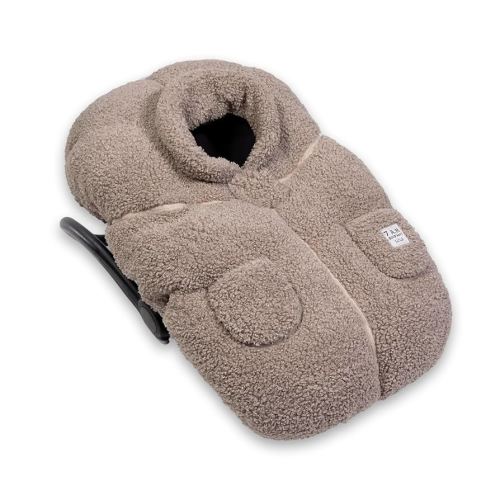 7AM Infant Car Seat Cover - Winter Puffy Cover with Center Zipper for Baby Boys & Girls, Lightweight, Windproof & Water-Repllent Outer Shell, Universal Fit for Infant Car Seat | (0-12M)