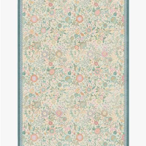 Bridgerton Royal Garden Ivory & Jade Tufted Rug | Ruggable