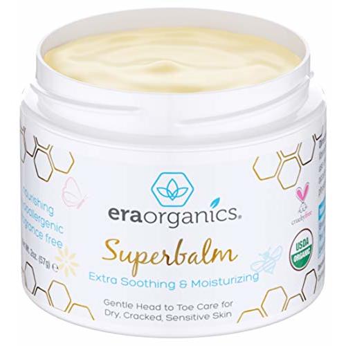 Era Organics Healing Ointment for Babies - USDA Certified Organic Natural Gentle Moisturizer for Sensitive Skin Prone To Baby Eczema, Cradle Cap (Infant Seborrheic Dermatitis), Rashes, Hives & More
