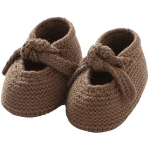 DovFanny Newborn Baby Booties Soft Knit First Walking Shoes Gift for Infant Boy Girl - Breathable Baby Shoes