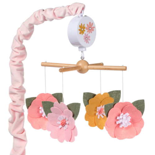 Little Garden Felt Flowers Musical Baby Crib Mobile Soother Toy – Lambs & Ivy