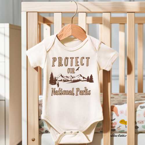 Protect National Park Baby Onesie® Future Adventurer Parks Nursery Infant Gift -Mountain Adventure Buddy - Ranger Baby - Hiking Bodysuit