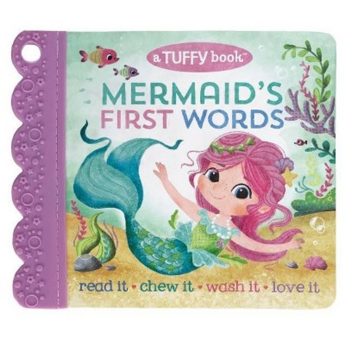 Mermaid's First Words - (Baby's Unrippable Picture Book with Attached Teether) by  Scarlett Wing (Mixed Media Product)