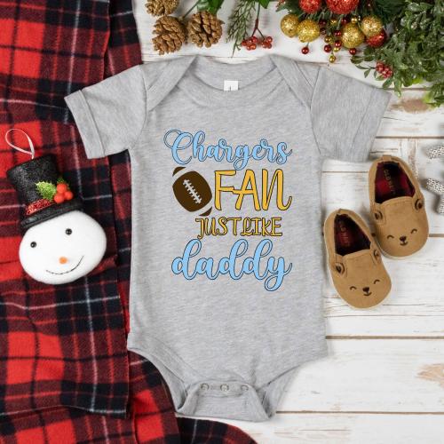 Chargers Baby Onesie®, New Baby Shirt, Baby Shower Gift, Chargers Baby Tee, Infant TShirt, Sports Fan, Newborn Shirt,Chargers Newborn Outfit