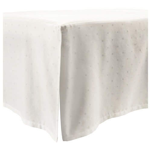 LENAST Crib skirt, dotted/white, 28x52"