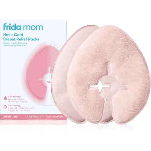 Frida Mom Breastfeeding Therapy Packs, Cold & Hot Therapy Packs, Breastfeeding Essentials for Pain Relief, Lactation Support, and Postpartum Recovery