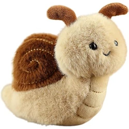 4.5 inches Snail Plush Toy Insect Stuffed Animal Plush Toy Party Christmas Birthday Valentine's Day Gifts for Kids Girlfrends (Snail)