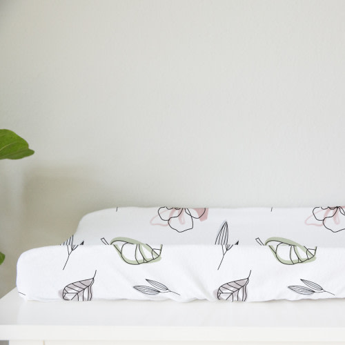 Goumi Kids Organic Cotton Changing Pad Cover - Abstract Floral