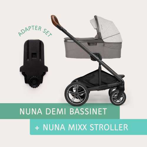 Nuna DEMI Bassinet to Nuna MIXX Next Stroller ADAPTER