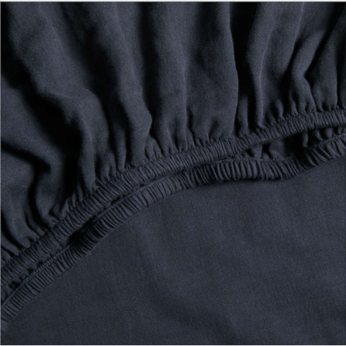Supersoft Midnight Navy Blue Organic Cotton Gauze Baby Crib Fitted Sheet