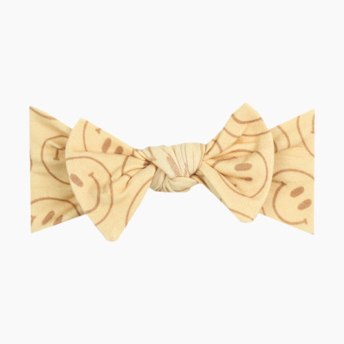 Copper Pearl Knit Headband Bow - Vance
