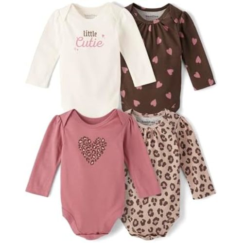 The Children's Place baby-girls And Newborn Everyday Long Sleeve Bodysuits,multipacks