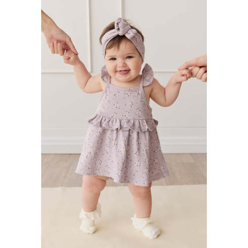 Organic Cotton Kaia Top - Lulu Bloom Iris – Jamie Kay USA