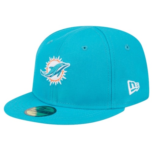 Infant New Era Aqua Miami Dolphins My 1st 59FIFTY Fitted Hat
