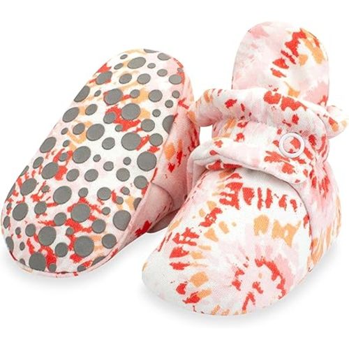 Zutano Unisex Organic Cotton Baby Booties With Gripper Soles