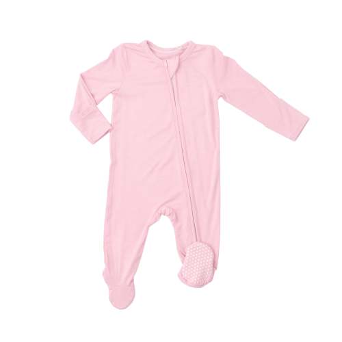 2 Way Zipper Footie - Almond Blossom - 0-3M
