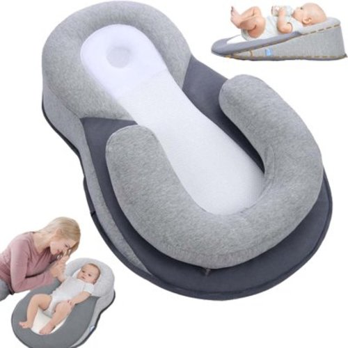 Keesley Baby Bed Acid Reflux with Strap, Keesley Rest Nest Baby Bed for Comfortable Play & Feeding Support (Regular)