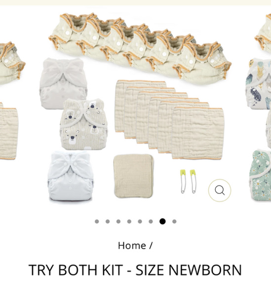 Try Both Cloth Diaper Kit size newborn