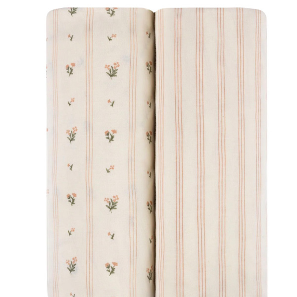 Linear Floral Bassinet Sheet Set – Ely's & Co.