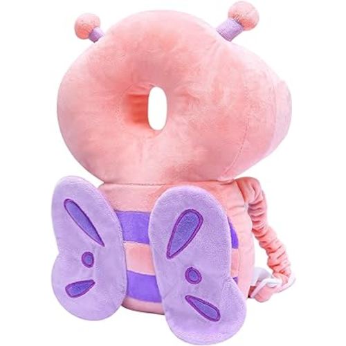 JunNeng Baby Walker Head Protector Backpack Wear,Toddler Head Protection Safety Pad,Butterfly New