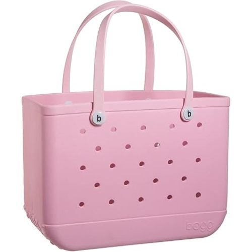 BOGG BAG Original X Large Waterproof Washable Tip Proof Durable Open Lightweight Cute Tote Bag for the Beach Boat Pool Sports 19x15x9.5 - Durable Rubber Bags For Women - Patented Design