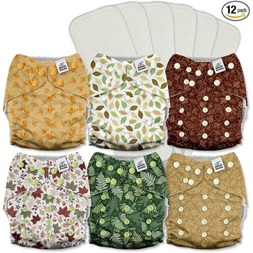 Cloth Diapers 6 Pack (A-Falling Leaves)
