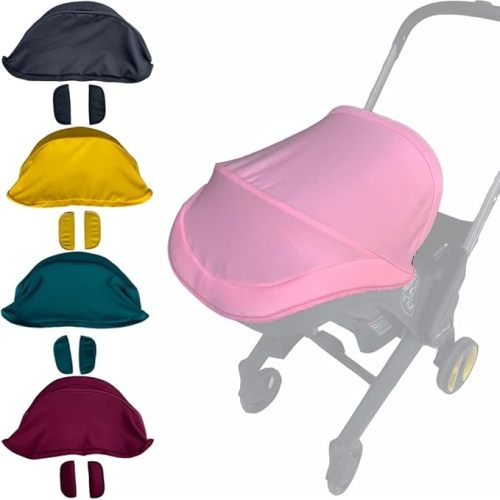 Stroller Replacement Accessories Canopy, Baby Stroller Sun Shade Compatible with Doona Car Seat & Strollers (Pink)